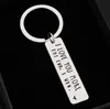 I Love You Most More The End Creative Keyrings I Win Couples Keychain Stainless Steel Key Holders Party Favor