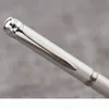 High Quality Student Black Metal Silvery Medium Nib Fountain Pens 1.2mm Y200709