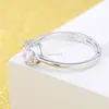 Adjustable Silver Diamond Crown Ring Women Bride engagement Wedding ring fashion Jewelry Will and Sandy gift