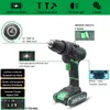25V Impact Electric Battery Cordless Hand Electric Drill Three Funct Screwdriver Home Diy Power Tools Home Decoration & Drilling 201225