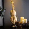 Nieuwe Woondecoratie Accessoires Woonkamer Decoratie Ornament Retro Viool Saxofoon Standbeeld Hars Ornament Vintage Home Decor T200710