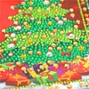 Vente chaude DIY Diamond Peinture Carte Brillant Kits de broderie spéciaux Cartes de voeux de Noël Père Noël Joyeux Noël 201202