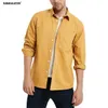 SURMULLETER Herren-Hemd, lässig, Free-Style, langärmelig, gekämmte Baumwolle, dick, C1210