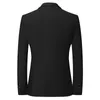 Plus Taille 6XL 7XL 8XL Marque Business Casual Blazer Veste de haute qualité Bureau Robe formelle Pure Black Coat Male 201104
