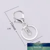 10pcs metal fecho giratório chaveiro anel de metal garra clasp garra gancho faça o seu próprio chaveiro chaveiro chaveiro