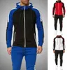 Striped Fashion Tracksuit Set Men Brand Sweat Suit Mens Sport Set Seatshirts Sweatpants 2 Pieces Jogger Track Suit 201204