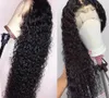 Water Wave Pre Plucked Lace Frontal Wigs for Black Woman with Baby Hair 100% unprocessed Human130%density