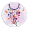 Dreamcatcher Round Beach Handduk Microfiber Dusch Badhanddukar Picknickfilt Summer Swimming Shawl Beach Cover Up With Tassel3550576386671