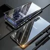Магнитный адсорбционный стеклянный корпус для Samsung S21 S20 PLUS S10E S9 S8 Примечание 10 PRO Note 9 A70 A51 NOTE20 Металлическая защитная крышка