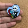 Stift broscher halloween skräck par märken med anime emalj stift lapel pins tecknad på ryggsäck smycken presenttillbehör