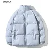 8 Couleurs Hommes Harajuku Outwear Coloré Bulle Manteau D'hiver Veste Hommes Corée Zipper Parkas Noir Rose Puffer Vestes 4XL 5XL