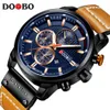 DOOBO New Top Brand Luxury Fashion Casual Leather Strap Quartz Men Watches Date Male Wristwatches Clock Montre Homme 8291 T200113