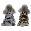 Pet Hoodie Autumn Winter Warm Camouflage Dogs Cashmere Tjockade rockar Valpkläder SXXL2044693