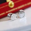 2023 Luxury quality charm one line stud earring simple style for girl friend jewelry gift in three colors PS8633