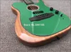 Custom Shop Acousta Gloss Verde Guitarra Elétrica Poliéster Acabamento em Uretano Cetim, Top Spurce, Pescoço em Mogno C Profundo, Hardware Preto