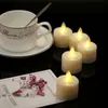 6 개의 따뜻한 흰색 Led Flameless Candles 배터리 운영 춤추는 불꽃 가정용 차광 T200601의 LED 캔들 팩