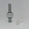 DHL Glass Bubble Spinning Carb Cap Infoga Boll OD 20mm Rökning Universal Färgrik Round Dome för Quartz Banger DAB Rigs Vattenrör