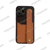 حامل بطاقة أزياء بطاقة معصمه للهاتف لـ iPhone 14 14pro 14plus 13 13pro 12 12pro 11 11 Pro Max XS XS XSMax Print Leather Case Case Luxury