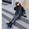 Girls Fashion Shoes 2021 Spring Autumn New British Style Martin Boots Girls Solid Color Fashion High-top Boots