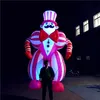 Branco inflável Balão Hippocampus Terno Inflatables Parade Traje com LED e ventilador para a decoração de partido de caminhada