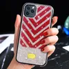 Luxo Bling Glitter Sparkle Rhombus Pattern Capas de Cristal Striple Full Diamond Bumper TPU PC Capa para iPhone 12 Mini 11 Pro XR XS máx x 8 7 6 SE2