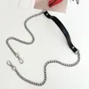 Bag Chain Long Shoulder Belt Single Shoulder Strap Messenger Backpack Pu Strap Metal Chain Shoulder Strap Accessories