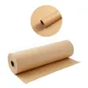 Rotolo di carta kraft marrone rollio 12 pollici x100 piedi carta riciclabile naturale per imballaggio imballaggio regalo artigianale JK2102XB