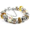 Charm Armband Dorp European Style Women Magic Armband-Crystal Chain Murano Glass Pärla av Girl Fashion Jewelry1