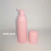 30PS 60 ml Pink Plastic Foam Pump Refillerbar Tomkosmetiska flaskor Rengöringsmedel Soot Dispenser Shampoo Bottle With Golden19648851