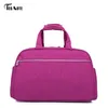 Bolsos de viaje de nailon liso Unisex para hombre, bolso de viaje de moda, bolso de mano de negocios de gran capacidad para mujer