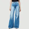 2020 Hög midja brett ben jeans varumärke kvinnor pojkvän jeans denim skinny s vintage flare plus storlek 4xl byxa