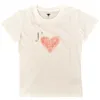 Moda Sweet Heart Print Mujeres Camisetas Tops Runway Manga corta Mujer Estilo coreano camisetas Tee Primavera Verano Ropa T200516