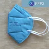 KN95 FFP2 CE Maske 10 renk Tasarımcı Yüz Maskesi solunum filtresi Anti-Sis Bulanık ve Grip Yeniden kullanılabilir 5 kat koruyucu dustroof