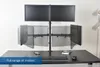 Supporto da scrivania per quattro monitor, supporto per carichi pesanti, bracci completamente regolabili e opzione di montaggio con occhiello, può contenere 4 schermi fino a 30 pollici (Stand-V004)
