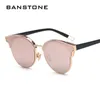 Zonnebrillen Banstone Women Cat Eye Classic Brand Designer Semi Rimless zonnebril17806507