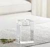 Jantar para o dia dos namorados tealight castiçal 7 cristal dia mesa tamanho suportes vela pequena peça central luz casa vela barra d320p