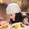 Bérets Crochet tricoté béret chapeau hiver pour les femmes bonnet à la main automne Mohair rétro sauvage peintre laine casquette ZZ40012352615