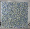 8x8ft toppkvalitet Creative 3D Flower Wall gjord med tyg rullade upp konstgjorda blommor arrangemang bröllop bakgrund dekoration288z