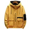 Hip Hop Jacket Coat Mens Hooded Windbreaker Jacket Ny Casual Male Jackor Rockar Streetwear MultiCocket 899 201116