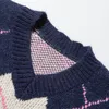 Herentruien Argyle kleurblok gebreide trui heren katoen harajuku jumper oversized 2022 winter casual knittwear pullover top1 olga22