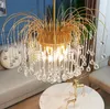 Lekki luksusowy wodę kropla szklany żyrandol w stylu włoskim postmodernn minimalistyczny żyrandol projektant lampy