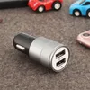 Metal Dual USB-порт Автомобильное зарядное устройство Универсальный 12 Вольт 1 2 AMP для Samsung Galaxy Android