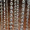 New 14mm Acrylic Beaded Wedding Decoration Road Lead Accessories Crystal Octagonal Beads Curtain Chain DIY Garland Pendant