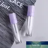 1100 PC 5ml ABS 립 글로스 튜브 빈 플라스틱 립 밤 튜브 지팡이 보라색 캡 립 유약 컨테이너 화장품 포장