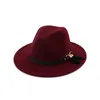 Topp hatt för kvinnor breda rand hattar formell hatt kvinna jazz panama cap lady filt fedora caps flickor trilby chapeau vinter mode tillbehör ny