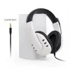 PS5 Gaming Headset Retractable Headband Noise Canceling Mic Wired Headphones för PS5 / PS4 / Switch / One/360 / PC med Retail Box DHL