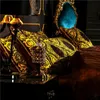 42 Home Home Textile Noir 4 / 6pcs Épaisseur de literie d'épaisseur Coeur Lit Ensemble de lin en linge de lit de lit de lit