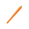 300 pcs/lot Creaive Carrot Roller Ballpoint Pen 0.5mm Orange Vegetable Shape Stationery Christmas