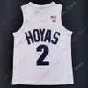 S Georgetown Hoyas Basketball Jersey NCAA College Ewing Iverson Aminu Mohammed Ryan Mutombo Riley Tre King Malcolm Wilson Clark Dante Harris Chuma Azinge