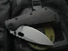 High End Enter Tactical Składany Nóż D2 Kamienny Wash Blade Włókno węglowe + TC4 Stop Titanium Uchwyt Survival Składany Noże EDC